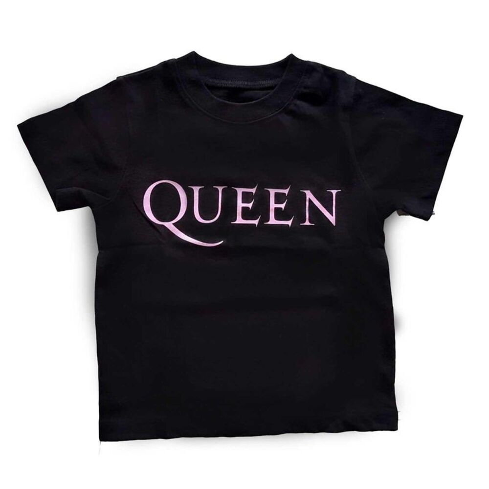 Queen Childrens/Kids Logo T-Shirt / Black